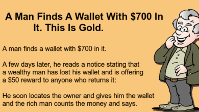 A man found a wallet with $700 in it.