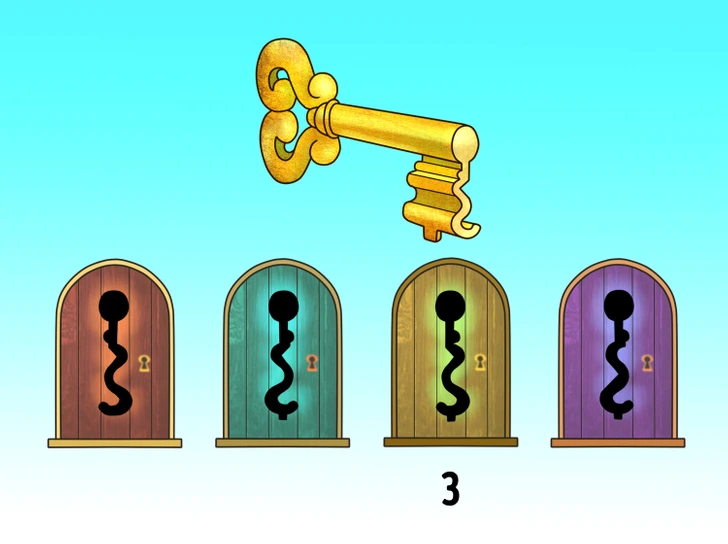 Challenging Riddle for Those With a Keen Eye: Choose the Right Keyhole