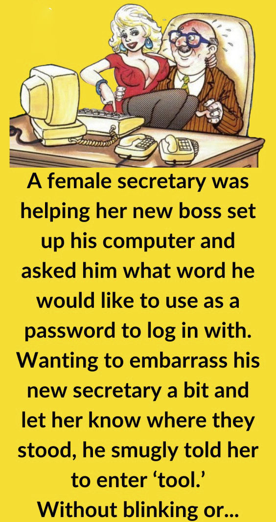 A Female Secretary Was Helping B