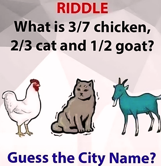 Fun Riddle Guess the City Name