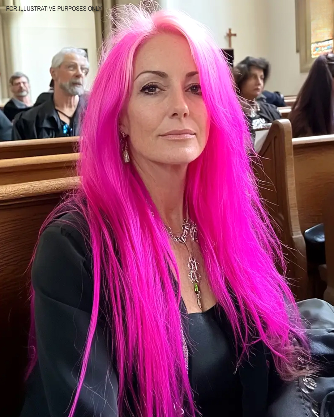 I Saw A Woman In Church With Pink Hair