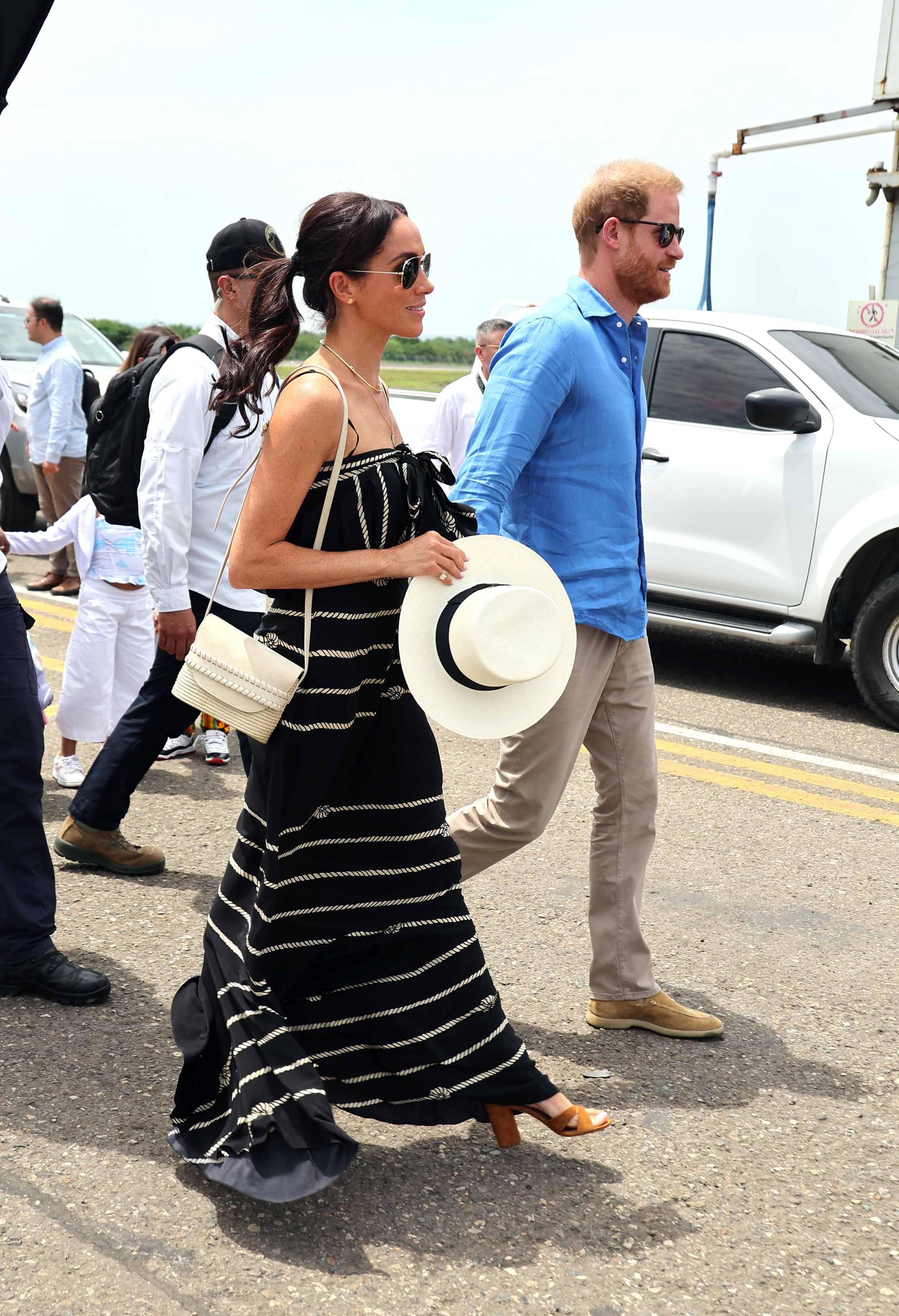 The Duchess and Duke of Sussex during their Colombia visit on August 17, 2024. | Source: Getty Images