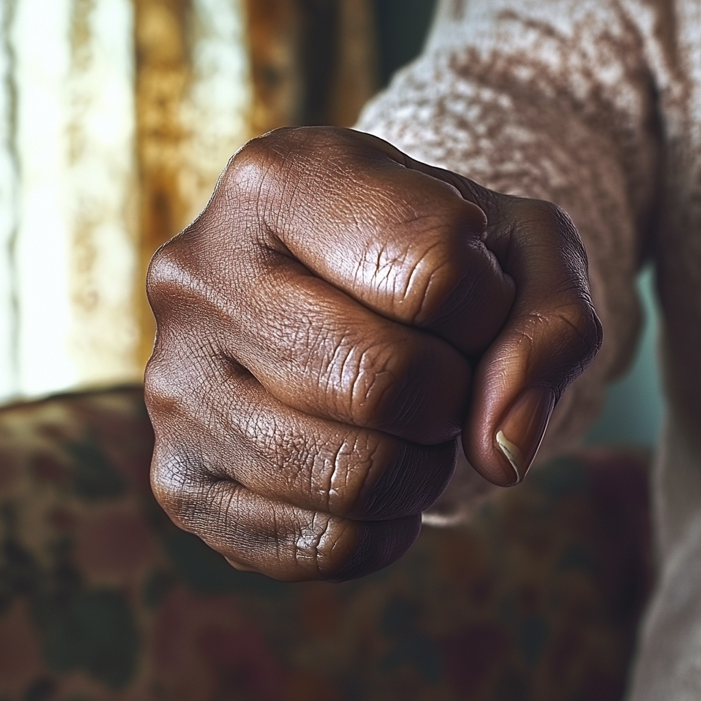 A woman's clenched fist | Source: Midjourney