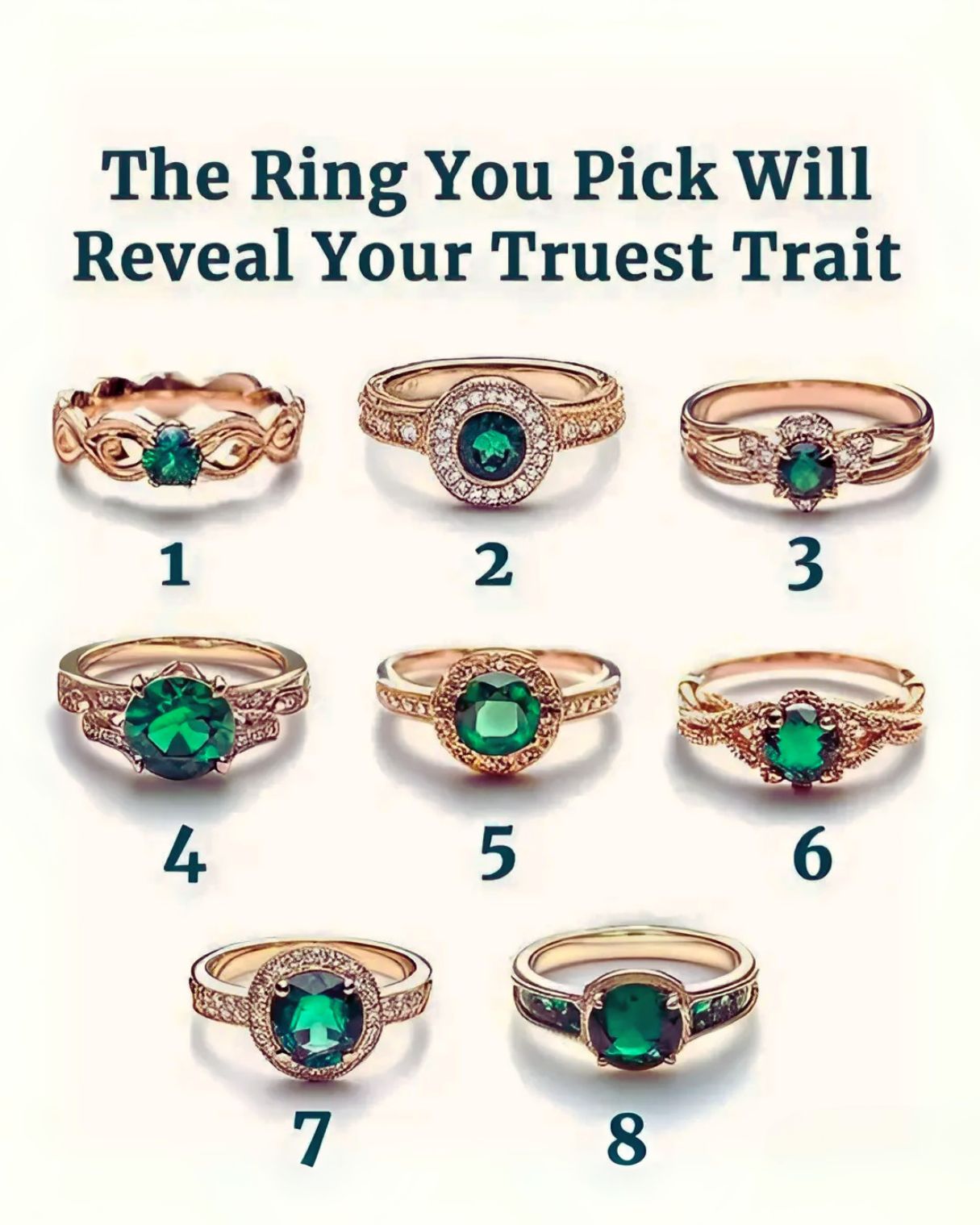 The Ring You Pick Will Reveal Your Truest Trait 1