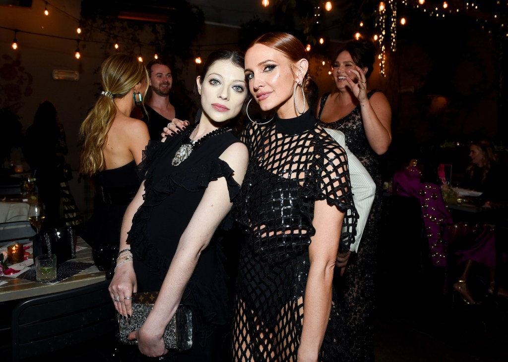 Michelle Trachtenberg and Ashlee Simpson posing at the 15 Years of Siriano Party in Los Angeles, California on November 2, 2023